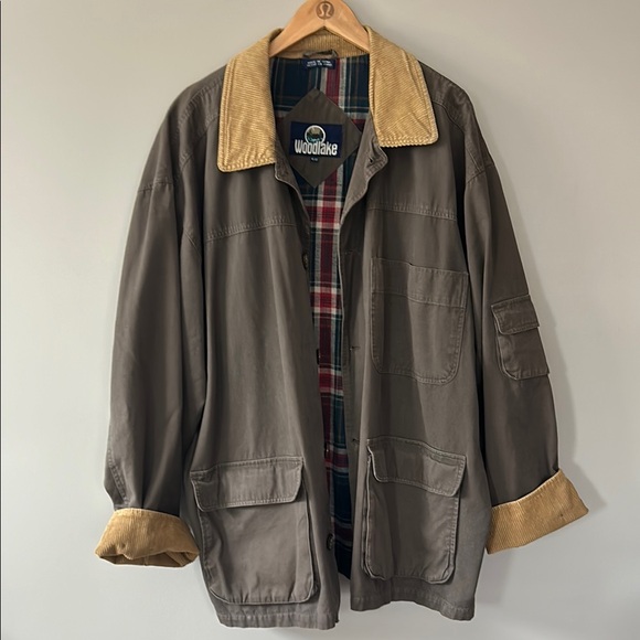 Woodlake Other - Vintage Woodlake Barn Coat Chore Jacket Size XL Brown Cotton Tan Corduroy